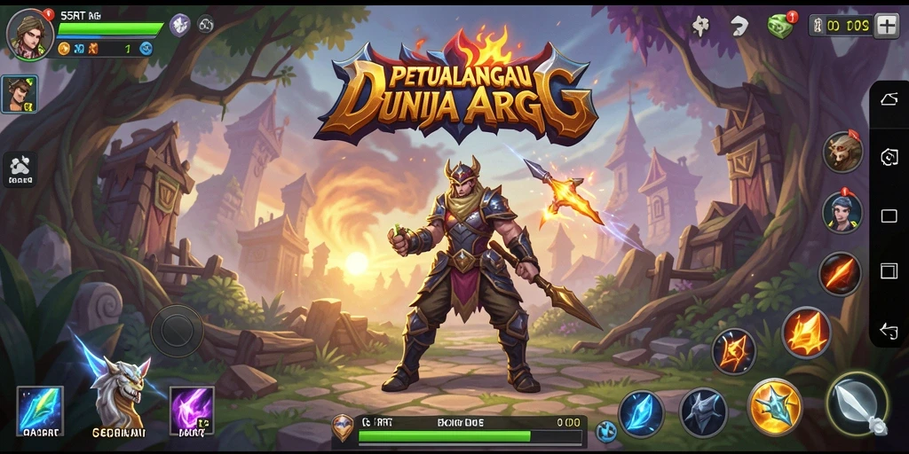 Tampilan menakjubkan dari gameplay ARPG 55RT yang penuh aksi.