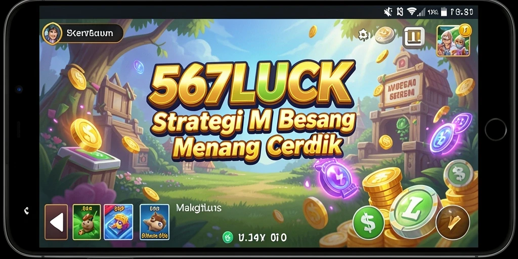 Screenshot 567LUCK menampilkan pemain menggunakan strategi cerdas dalam gameplay.