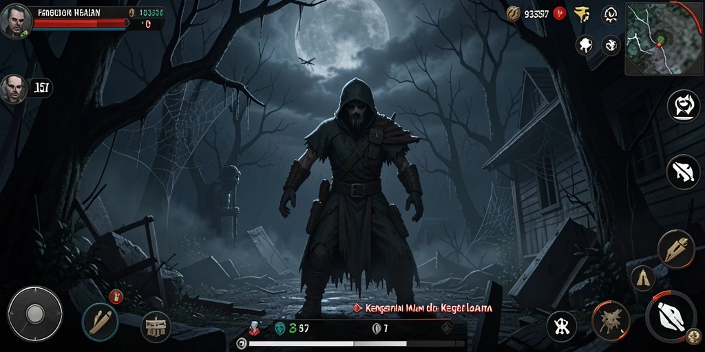 Tampilan gameplay <strong>93337</strong> yang mencekam dan mengintimidasi.