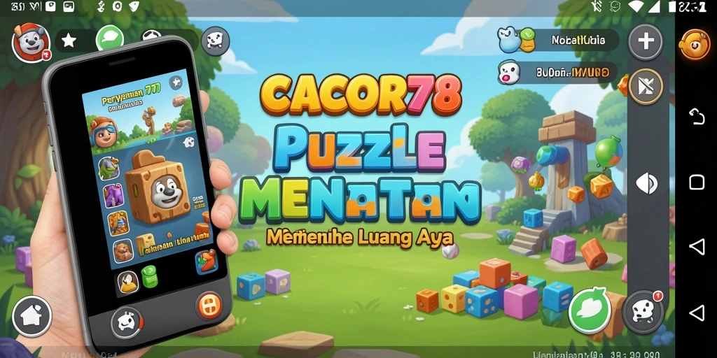 Tampilan gameplay <strong>CACOR78</strong> yang menarik dengan tantangan puzzle beragam.
