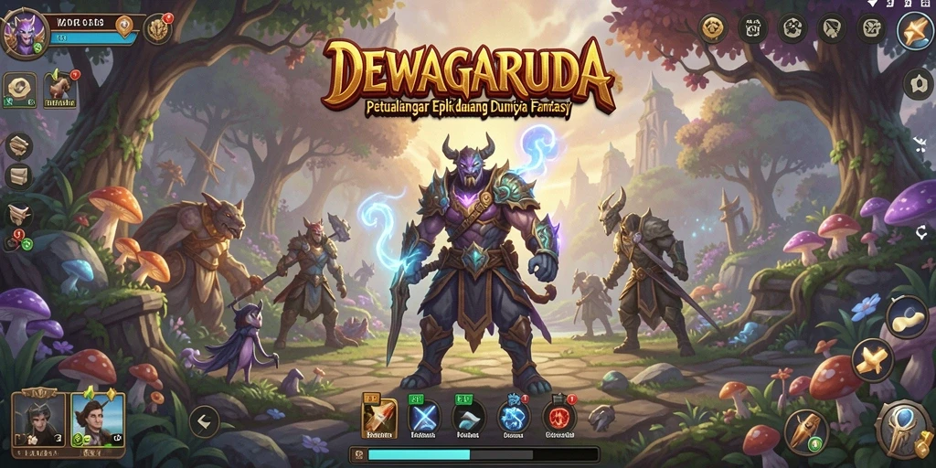 Tangkapan layar menunjukkan aksi memukau dalam gameplay RPG.