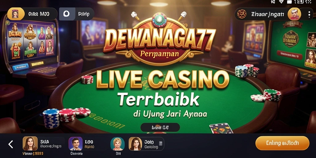 Gameplay menarik dari aplikasi Live Casino DEWANAGA77 yang penuh aksi.