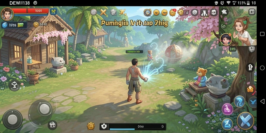 Tampilan gameplay DEWI138 yang ceria dan menarik.