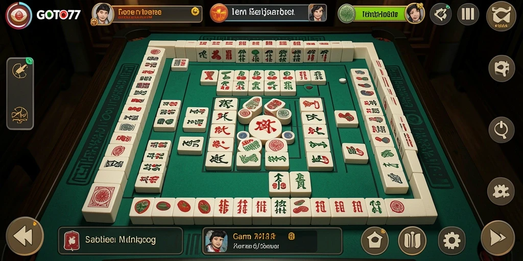 Screenshot GOTO77 menampilkan gameplay Mahjong yang seru dan menantang.