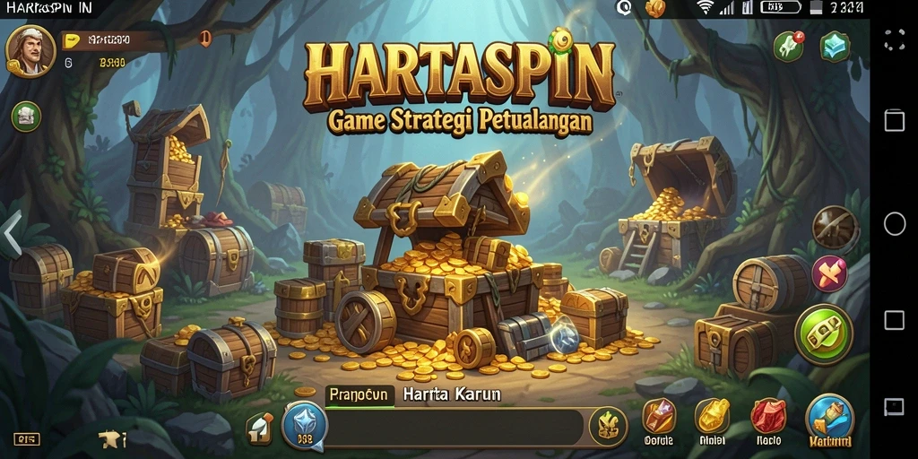 Tampilan menarik dari gameplay HARTASPIN yang penuh petualangan.
