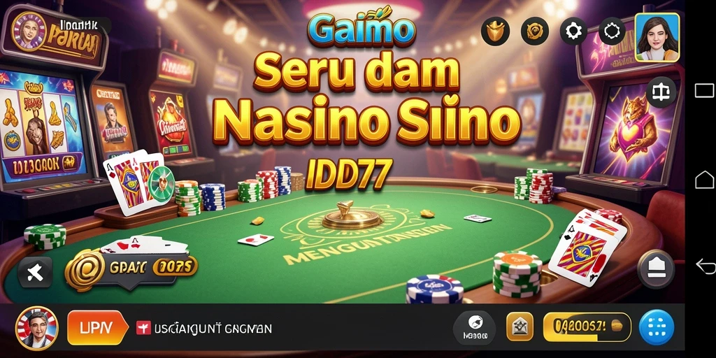 Tampilan gameplay seru di IDR77 dengan suasana Kasino yang mendebarkan.