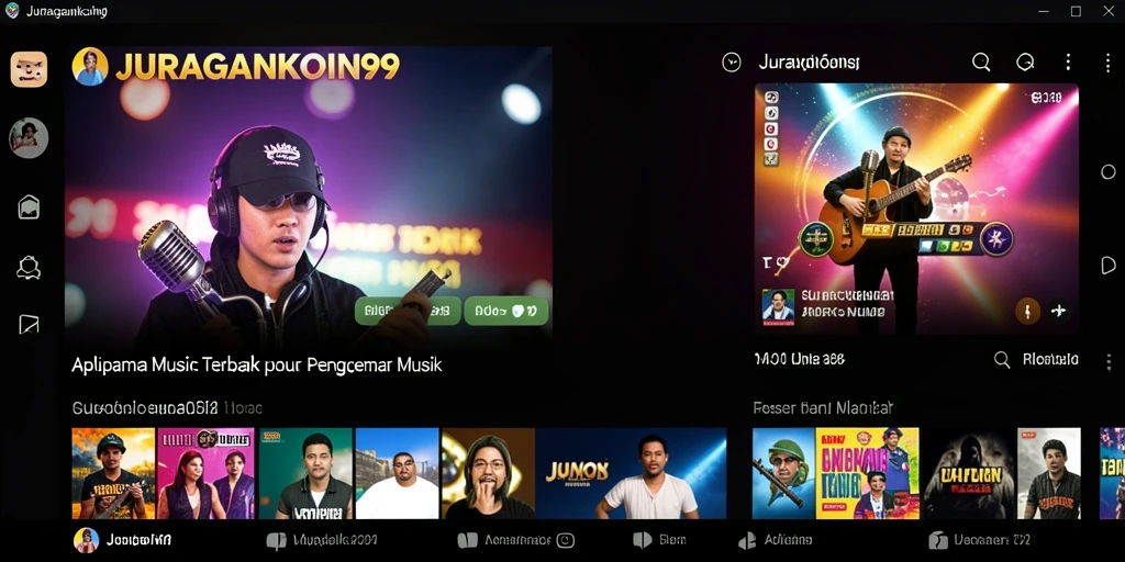 Tampilan gameplay JURAGANKOIN99 dengan alat musik dan permainan interaktif.