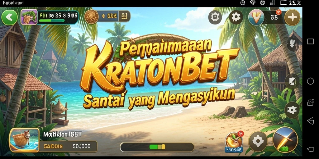 Tampilan gameplay KRATONBET yang cerah dan menawan.