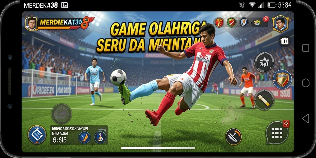 Tampilan gameplay seru dari <strong>MERDEKA138</strong> dalam pertandingan olahraga.