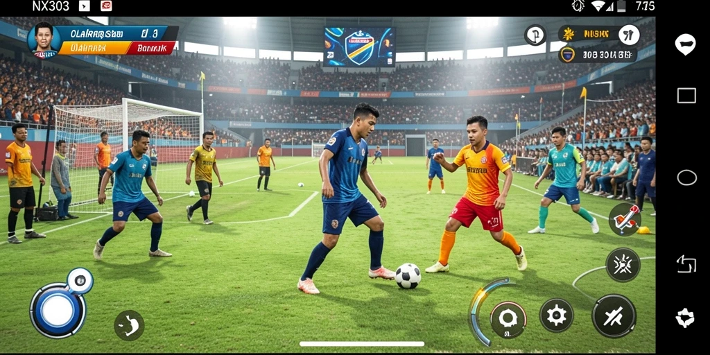 Screenshot dari gameplay <strong>NX303</strong> yang menampilkan aksi olahraga yang seru.