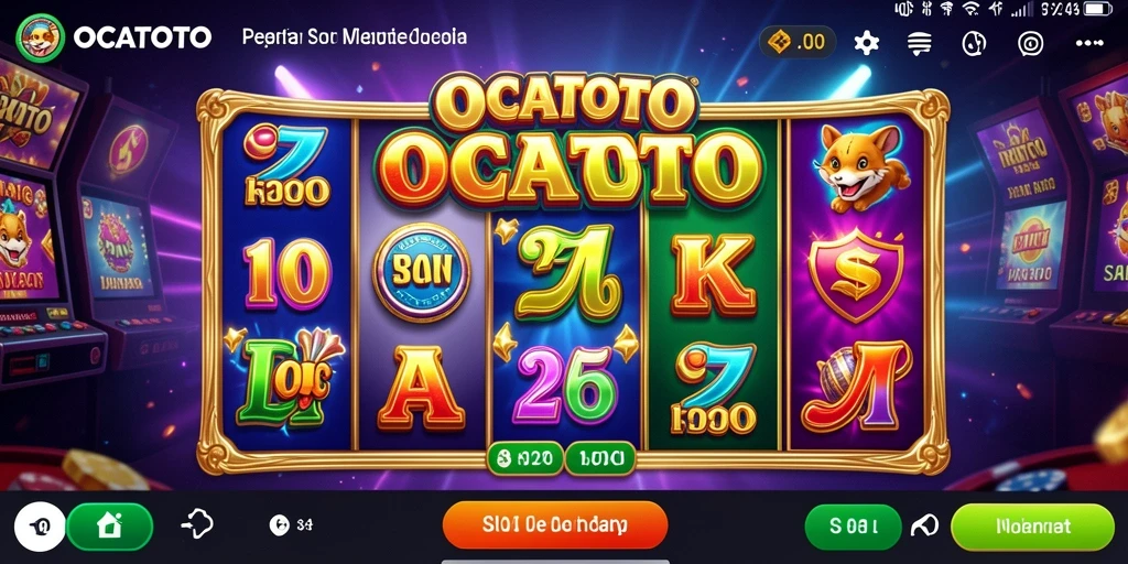 Tangkapan layar OCATOTO menampilkan gameplay slot yang mendebarkan dan menarik.