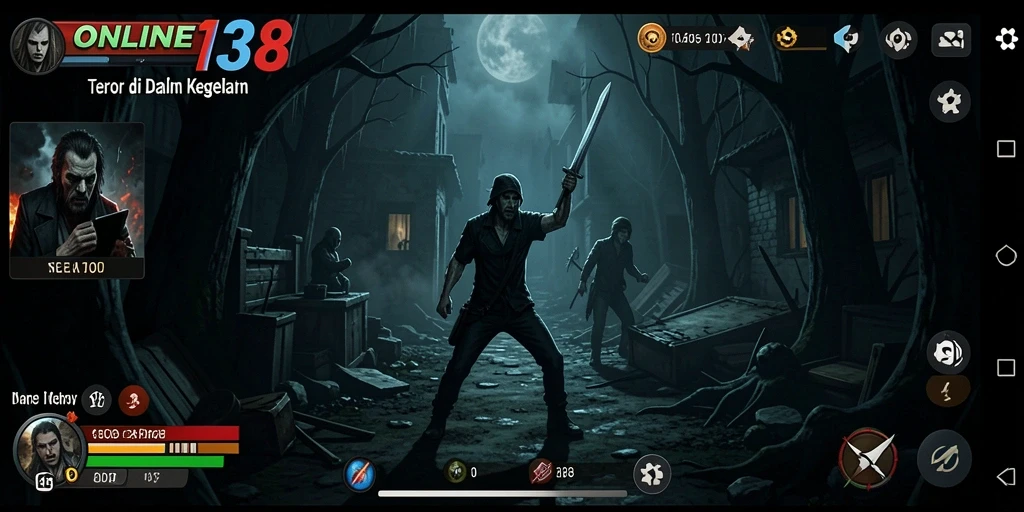 Tangkapan layar dari gameplay menyeramkan ONLINE138 dengan suasana mencengangkan.