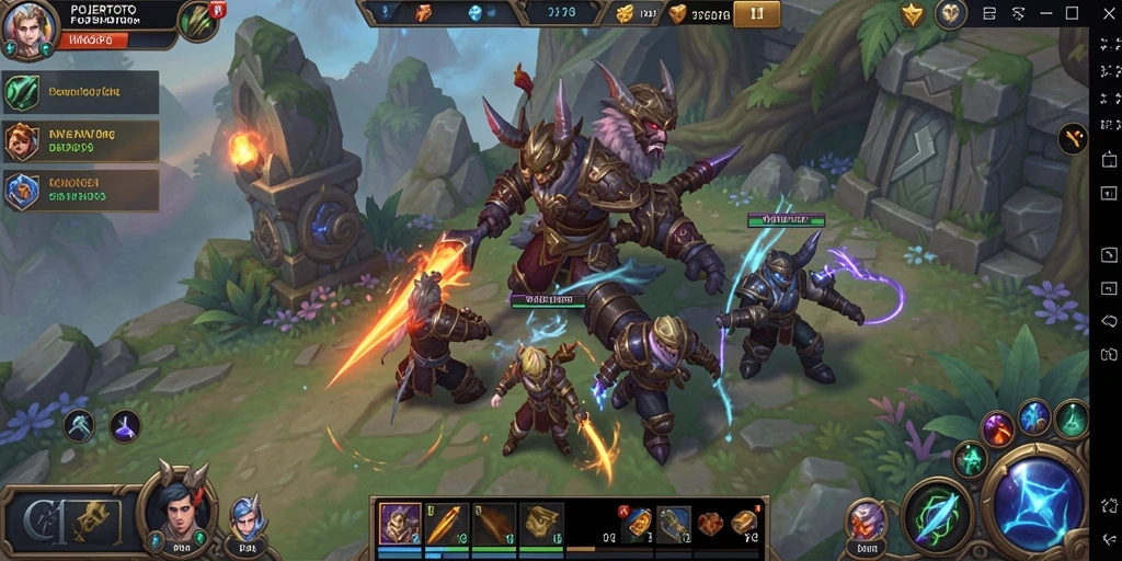 Tangkapan layar gameplay seru dari POJEROTOTO dengan aksi pertarungan yang dinamis.