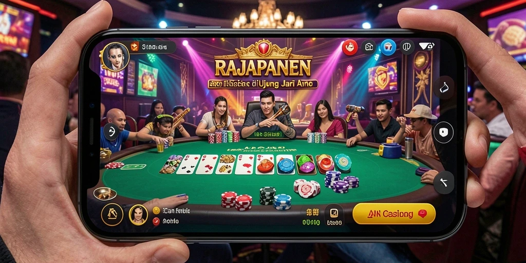 Tampilan gameplay RAJAPANEN yang menegangkan dan interaktif.