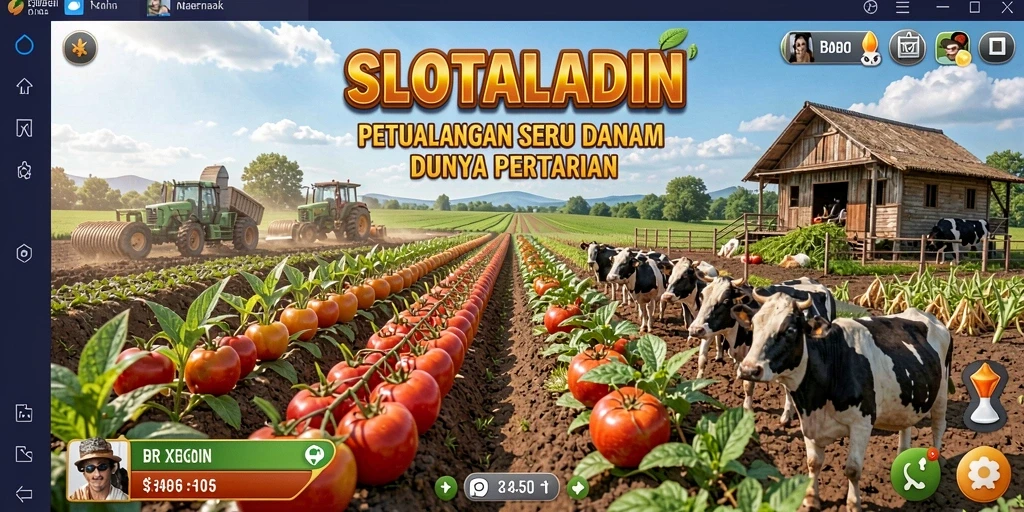 Gameplay menarik dengan keseruan berkebun di SLOTALADIN.