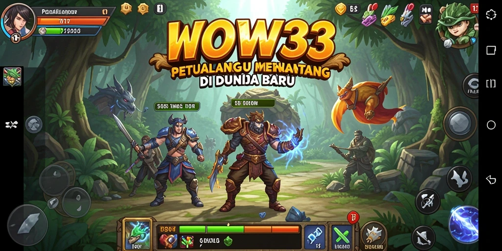 Screenshot gameplay WOW33 menampilkan aksi seru dalam petualangan yang menegangkan.